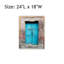 Porte de topaze bleue toile murale 24 x 18 pouces