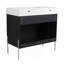 36" Freestanding Bathroom Vanity with Resin Sink, Storage Cabinet with Soft Closed Doors