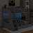 Twin Over Full Bunk Bed With Storage Shelves, LED, Charging Station And A Drawer-1465677976