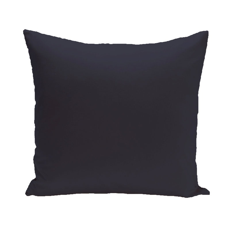Reversible Throw Pillow, 18" H x 18" W, Navy Blue