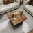 31.5" W Square Manufactured Wood Coffee Table with X-Detail Base-1666091452