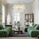 Yavette 6 - Light Dimmable Modern Cluster Glass Chandelier