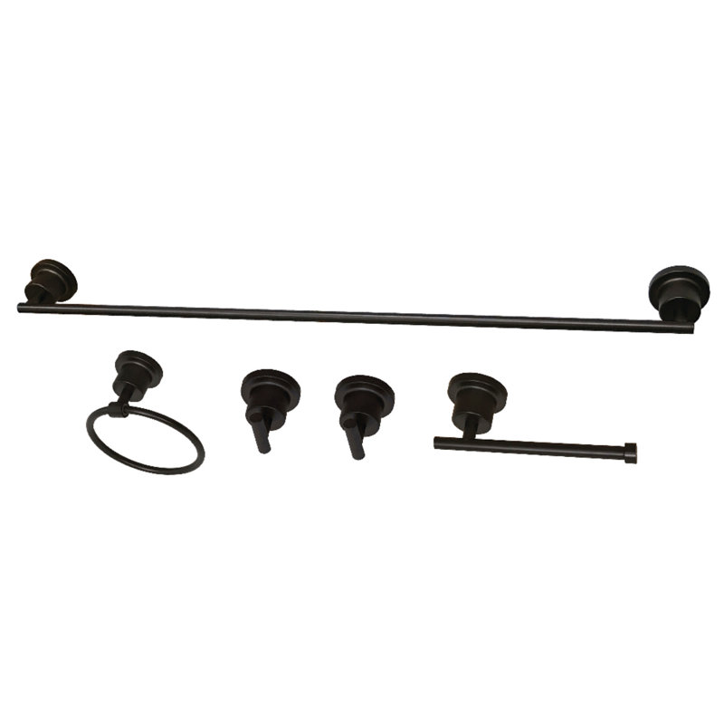 Ensemble de quincaillerie de salle de bain 5 pièces Concord, Bronze huilé