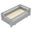 Lit plateforme simple avec garde-corps, structure de lit simple en bois massif, peut être converti en lit plateforme double-1963803401-1963803402