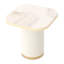 Gineverra End Table - Ivory Gold