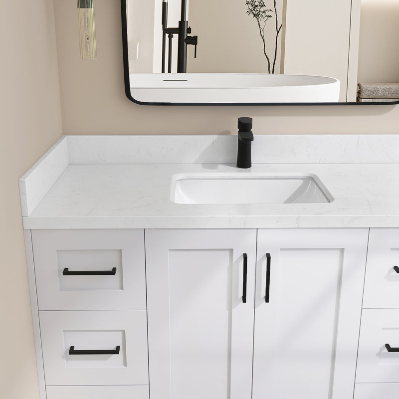 48 po Protecteur de dosseret de salle de bain avec comptoir