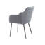 48.5cm H Velvet Upholstered Metal Side Chair-726720687