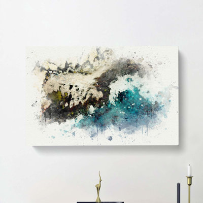 The Coast Of Honolulu Hawaii In Abstract - Wrapped Canvas