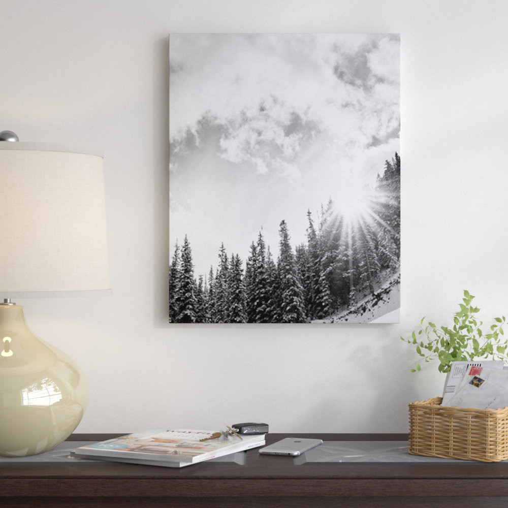 East Urban Home 'Mountain' Photographic Print on Wrapped Canvas | Wayfair