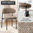 Upholstered Dining Chair With Metal Legs-436404753