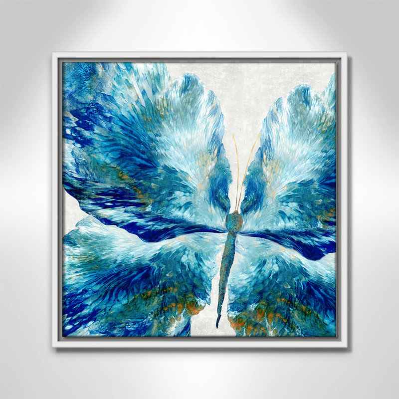 «Take Flight Print» par Eva Watts, H 17,5 po x l 17,5 po, Blanc