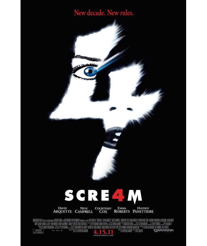Scream 4, H 24 po x l 16 po