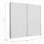 Modern sliding door wardrobe, 2-doors, space-saving, engineered wood, white-1854290104