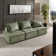 Thedford 3-Piece Velvet Tufted Modular Sofa with Pillow Back