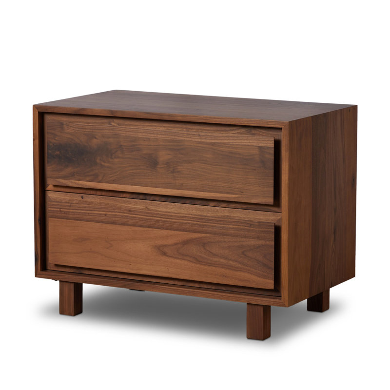 Stafford 2 - Drawer Solid Wood Nightstand