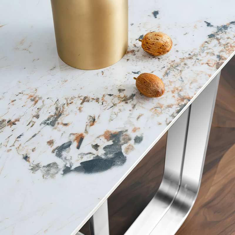 Table basse carrée 23,63 po, argent, Argent argent