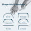 Système de rails de rideaux de plafond, rails de rideaux flexibles et flexibles pour fixation au plafond, rail de séparation coulissant en aluminium robuste avec crochets pour salon, véhicule récréatif, bureau, blanc-640111699
