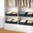 Trapezoid Storage Bins For Closet Shelves, Closet Organzier Bins With Handle, Foldable Closet Storage Bins Basket, Closet Organizers And Storage For Toys, Books, 6 Packs, Black-126357622-126357623