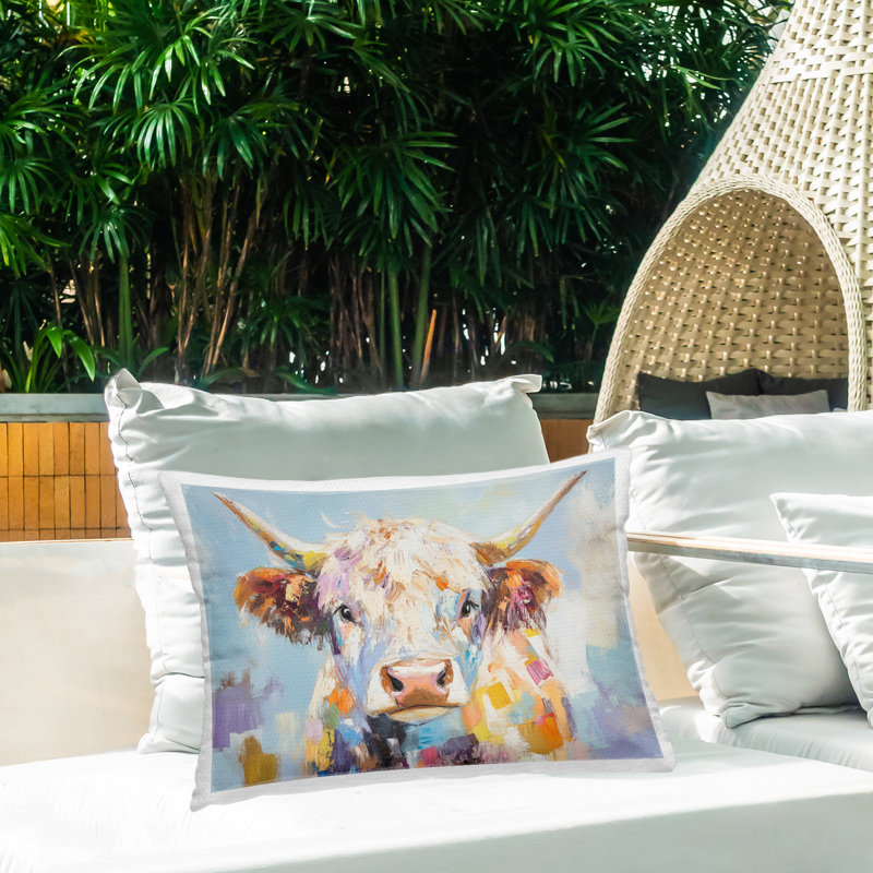 Coussin d'extérieur imprimé Expressive