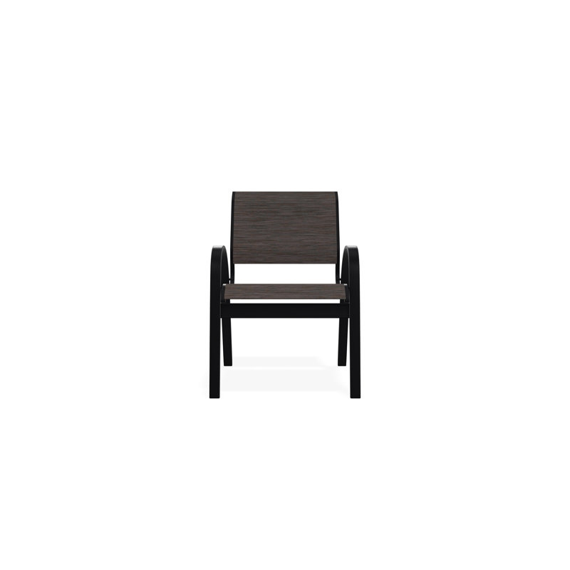 Aruba II Outdoor Dining Chair, James, Black