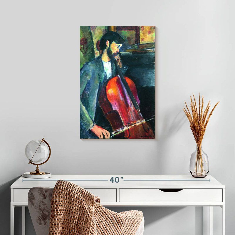 Leisha The Cellist, H 24 po x l 16 po