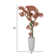 58.3'' Artificial Maple Leaf Tree In A Tall Beige Checkered Planter Perfect For Indoor And Outdoor Use