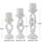 Wooden Chain Link Decorative Candle Holder Set-500461930