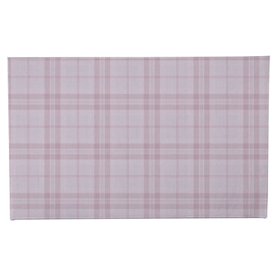 Tapis de toilette rectangulaire absorbant et antidérapant Vinny Tartan