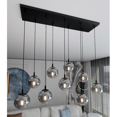 Cadesha 9 - Light Black Cluster Pendant