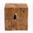 Ellar Natural Brown Teak Root End Table in Rustic Transitional Style