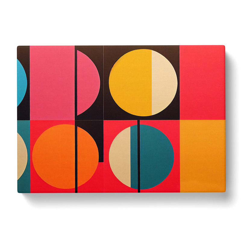 Scandinavian Abstract Art Vol.2 - Wrapped Canvas, 50cm H x 76cm W x 3cm D