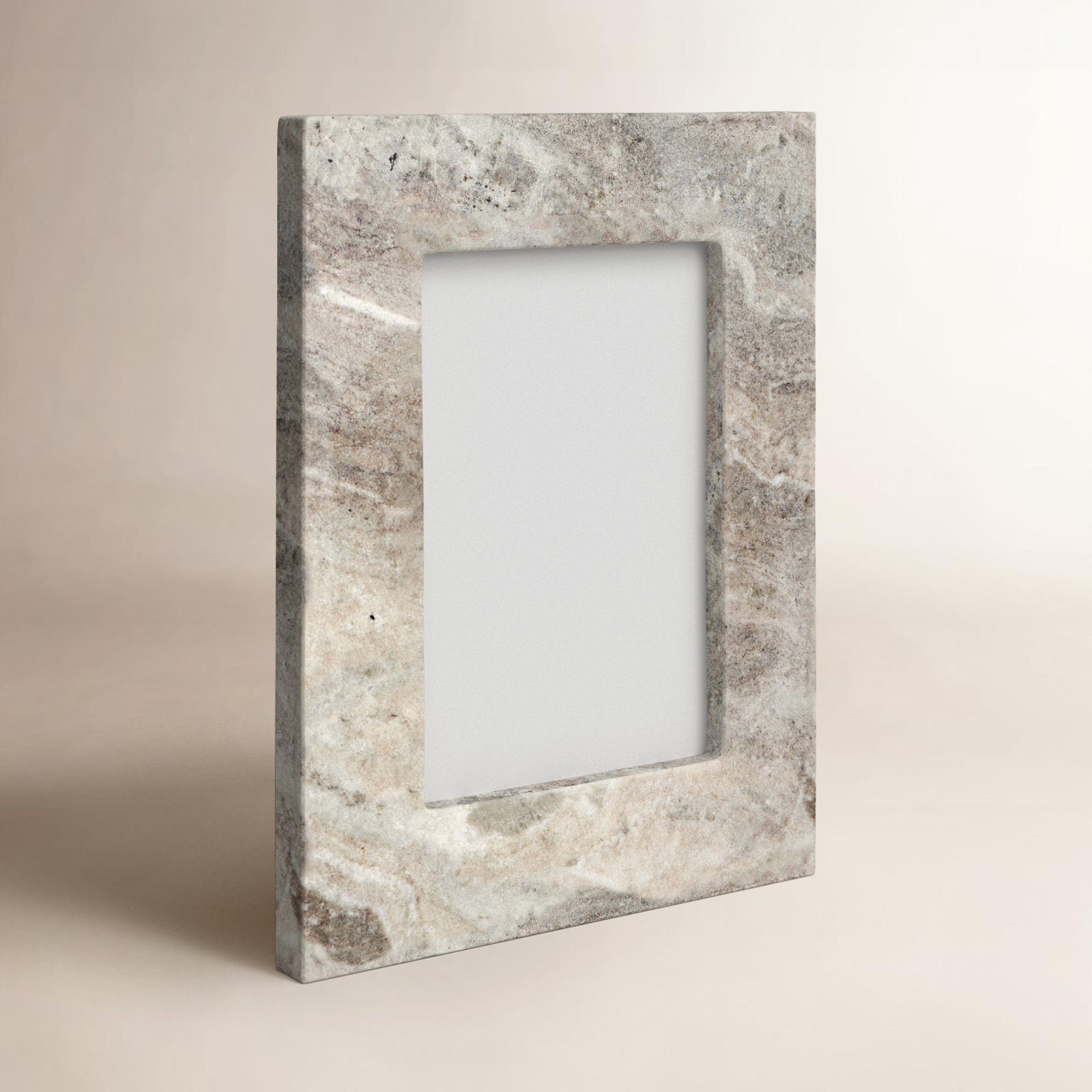 Tellis Brown Marble Matte Picture Frame, 4" x 6"