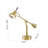 Industrial 1 Light Brass Iron Table Lamp