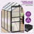 Balconera 8'W Polycarbonate Greenhouse-111029464-111029463
