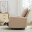 Fauteuil inclinable oscillant avec fonction pivotante et revêtement en lin-116844432