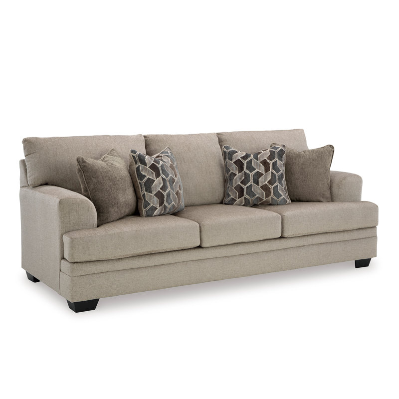 Fiarvale Upholstered 92'' Sofa, Beige 100% Polyester