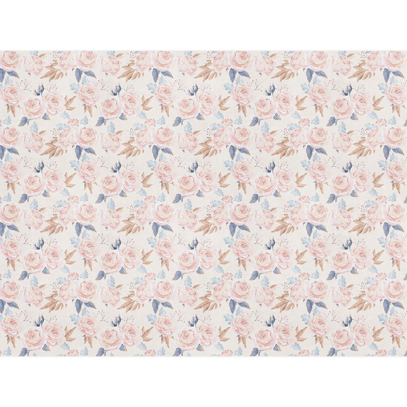 Bordure florale pelez et collez, L 108 po x l 144 po