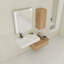 Meuble-lavabo mural avec lavabo en résine