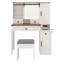 Meuble-lavabo avec miroir coulissant et lumières-663718520