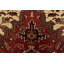 Tapis oriental rétro en laine rouge noué à la main 7 pi 1 po x 10 pi Heriz Heriz