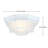 8.5 in. 1-Light Ceiling Mount Light Fixture With Frosted Glass with White Finish-1922418980