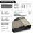 Extra Large Wall Art Fabric Print - Abstract Modern Artwork Artwork Decor for Living Room or Bedroom - "Frame Assembly Required (Unfinished Frame)"-118888801