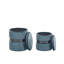 Crooke 35cm Wide Velvet Round Solid Colour Ottoman with Storage-890423133