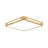 Scandinavian Dimmable Hollowed Design Square Wooden Led Flush Mount