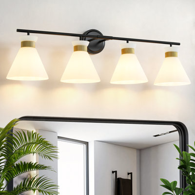 Kaylisa 4 Light Mid-Century Modern Dimmable Empire Vanity Light