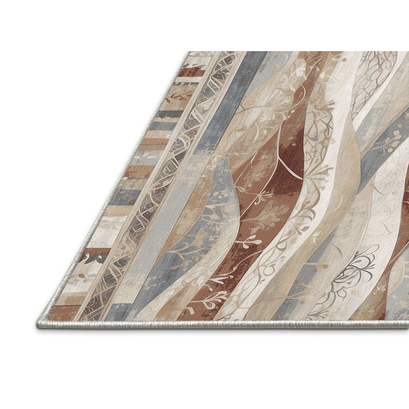 Serene Pathway Rug, Round 5'