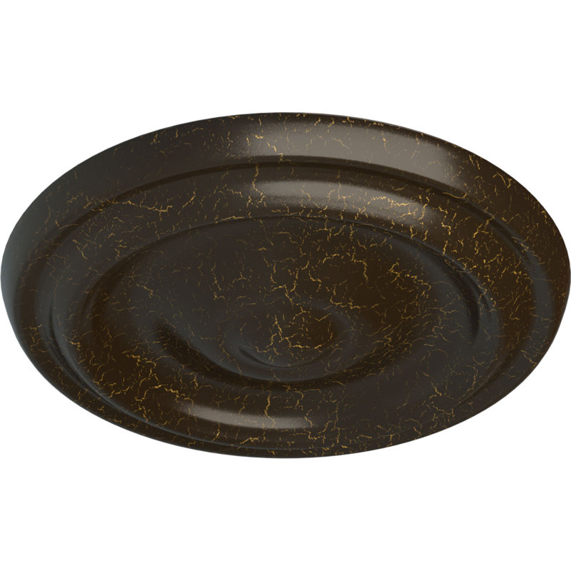 Médaillon de plafond H 9,625 po x l 9,625 po x P 1,125 po Maria, Craquelure pierre de foyer
