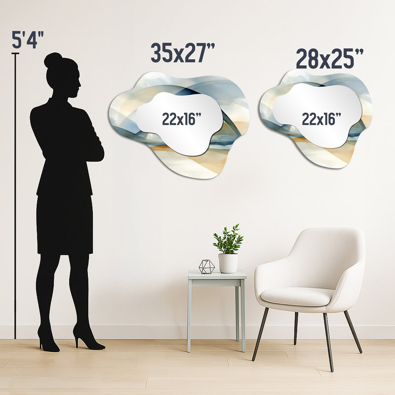 Miroir mural Coastal, 27" x 35"