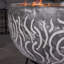 Round Clay Wood Burning Smokeless Fire Pit