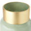 Vase en verre menthe moyen avec poignet en métal doré mat Trashawn-607185225